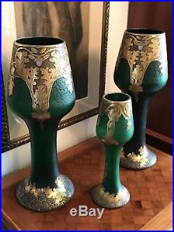2 Grands Vases Art Nouveau Legras Montjoye