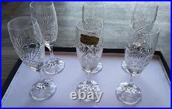 6 Flûtes cristal de Baccarat modèle Klein Bertrichamps