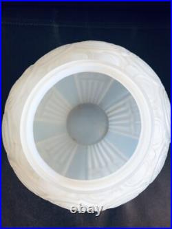 ART DECO VASE MODÈLE ROSES SIGNÉ André Hunebelle France Opalescent