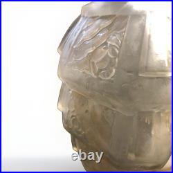 ART DECO VASE MULLER FRÈRES FRANCE CIRCA 1930 Modèle PAGODE