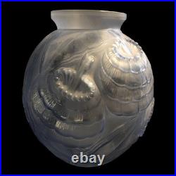 ART DECO VASE PIERRE D'AVESN CIRCA 1930 Modèle Coquelicot Bleu