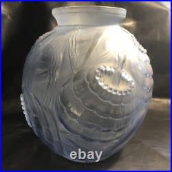 ART DECO VASE PIERRE D'AVESN CIRCA 1930 Modèle Coquelicot Bleu