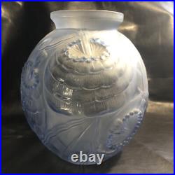 ART DECO VASE PIERRE D'AVESN CIRCA 1930 Modèle Coquelicot Bleu