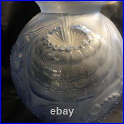 ART DECO VASE PIERRE D'AVESN CIRCA 1930 Modèle Coquelicot Bleu
