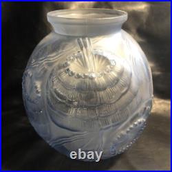 ART DECO VASE PIERRE D'AVESN CIRCA 1930 Modèle Coquelicot Bleu