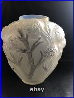 ART DECO VASE SABINO FRANCE CIRCA 1930 Modèle Oursins rare Opalescent