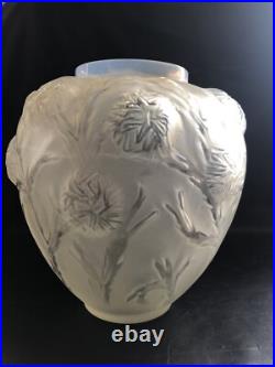 ART DECO VASE SABINO FRANCE CIRCA 1930 Modèle Oursins rare Opalescent