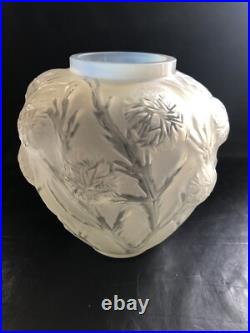 ART DECO VASE SABINO FRANCE CIRCA 1930 Modèle Oursins rare Opalescent