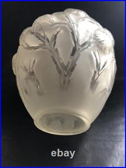 ART DECO VASE SABINO FRANCE CIRCA 1930 Modèle Oursins rare Opalescent