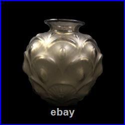 ART DECO VASE SABINO FRANCE CIRCA 1930 Modèle Plumes Rare