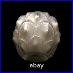 ART DECO VASE SABINO FRANCE CIRCA 1930 Modèle Plumes Rare