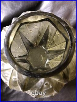 ART DECO VASE VERLYS FRANCE CIRCA 1930 Modèle LAURIERS FUMÉ