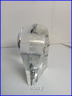 Aigle en cristal signé st-louis hauteur 10 cm largeur 9 cm 610gr