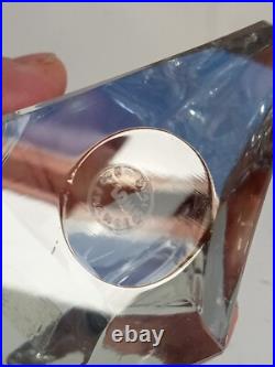 Aigle en cristal signé st-louis hauteur 10 cm largeur 9 cm 610gr