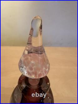 Ancien Flacon Verre Soufflé Silice Création BIOT Pontil No Murano