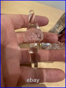 Ancien Flacon Verre Soufflé Silice Création BIOT Pontil No Murano