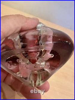 Ancien Flacon Verre Soufflé Silice Création BIOT Pontil No Murano
