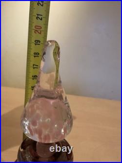 Ancien Flacon Verre Soufflé Silice Création BIOT Pontil No Murano