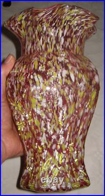 Ancien Grand Vase Legras Série Clichy Yoko