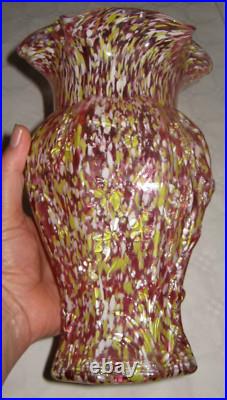Ancien Grand Vase Legras Série Clichy Yoko