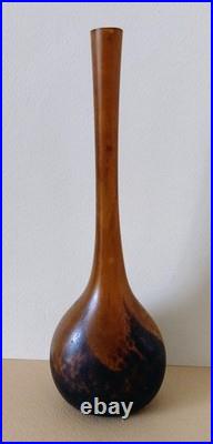Ancien Soliflore DAUM NANCY Pâte de Verre début 20ième Hauteur 17cm