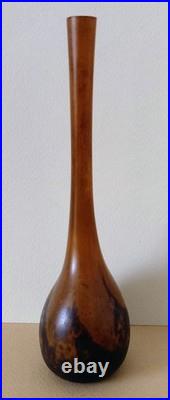 Ancien Soliflore DAUM NANCY Pâte de Verre début 20ième Hauteur 17cm