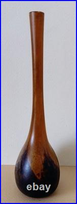 Ancien Soliflore DAUM NANCY Pâte de Verre début 20ième Hauteur 17cm