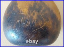 Ancien Soliflore DAUM NANCY Pâte de Verre début 20ième Hauteur 17cm