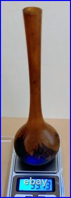 Ancien Soliflore DAUM NANCY Pâte de Verre début 20ième Hauteur 17cm