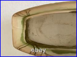 Ancien Vase Art Nouveau Pte De Verre Dégagée À L'acide Signé Legras
