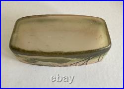 Ancien Vase Art Nouveau Pte De Verre Dégagée À L'acide Signé Legras