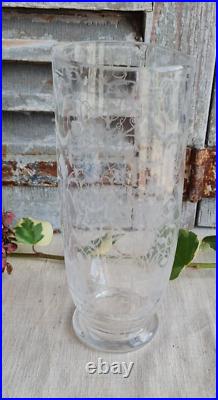 Ancien Vase Cristal Baccarat Modele Michel Ange