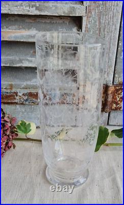 Ancien Vase Cristal Baccarat Modele Michel Ange