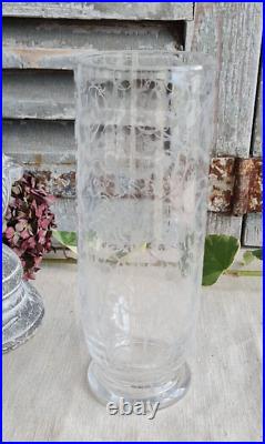 Ancien Vase Cristal Baccarat Modele Michel Ange