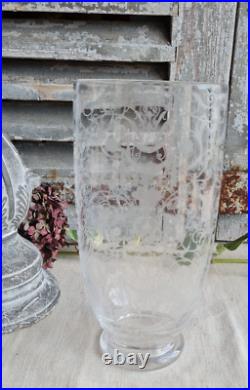 Ancien Vase Cristal Baccarat Modele Michel Ange