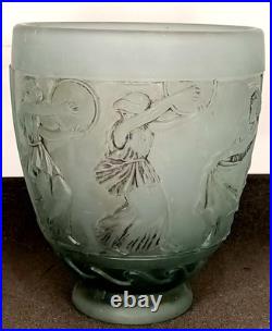 Ancien Vase En Pâte De Verre Signé Georges de Feure