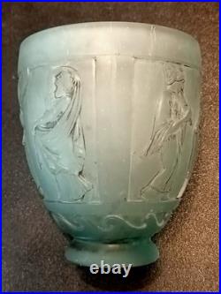 Ancien Vase En Pâte De Verre Signé Georges de Feure