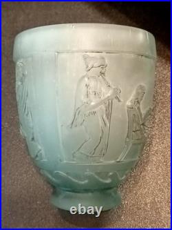 Ancien Vase En Pâte De Verre Signé Georges de Feure