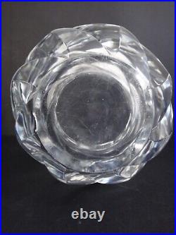 Ancien Vase en cristal Lalique Old heavy crystal