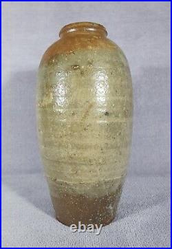 Ancien et superbe vase en grés de forme ovoïde Rémi Bohnert Ratilly 1977