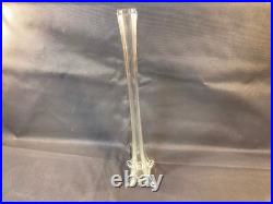 Ancien grand vase à fleur soliflore en verre vintage années 1950