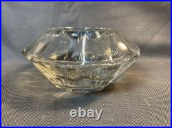 Ancien grand vase en cristal à facettes de BACCARAT Marquise de Sévigné vintage