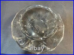 Ancien grand vase en cristal à facettes de BACCARAT Marquise de Sévigné vintage