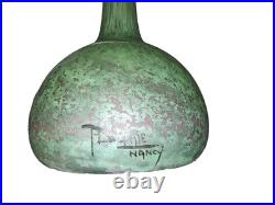 Ancien soliflore signé DELATTRE NANCY an 1930 environ vintage haut 56 cm