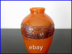 Ancien vase Art Deco signé Legras