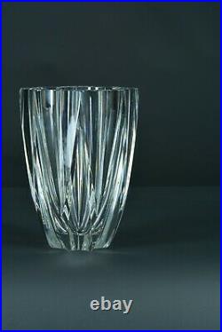 Ancien vase Moderniste étoile en Cristal de Saint Louis 1950 vintage déco