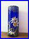 Ancien-vase-emaille-verre-bleu-decor-fleurs-orchidee-Montjoye-LEGRAS-01-uel
