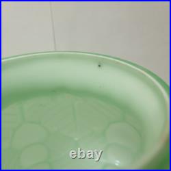 Ancien vase opaline verte boule art deco 1930 vigne raisin no pierre d avesn