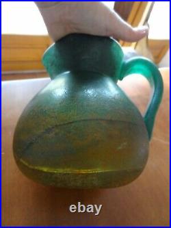 Ancien vase pichet Art Nouveau signé Georges de Feure à restaurer