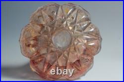 Ancien vase soliflore cristal taillé doré Bohème (59893) Ancien vase soliflore cristal taillé doré Bohème (59893)